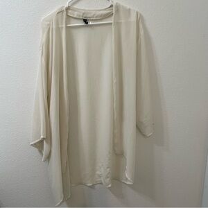 H&M divided cardigan white medium